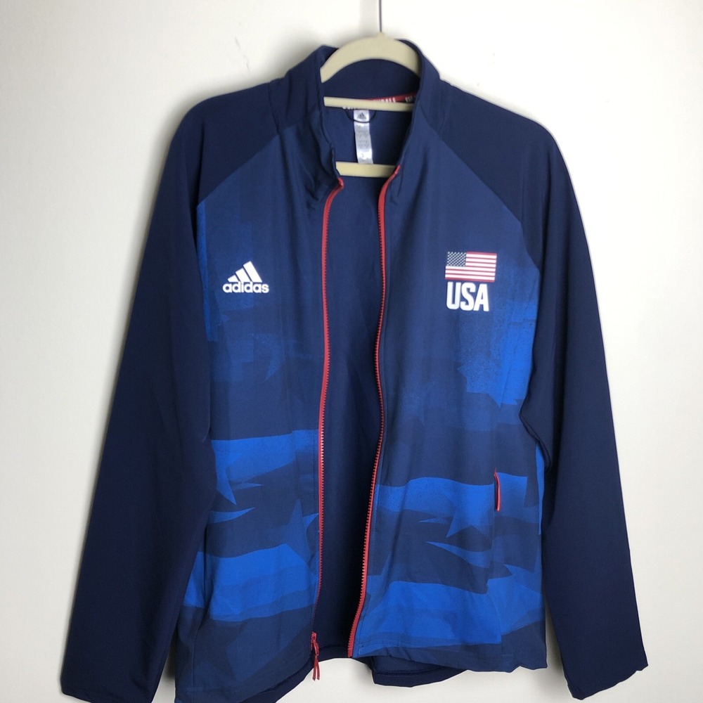 Adidas USA Team  Volleyball Warm Up Jacket Women's Size XL - Picture 6 of 15